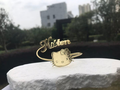 Custom Name HK Gold Bangle