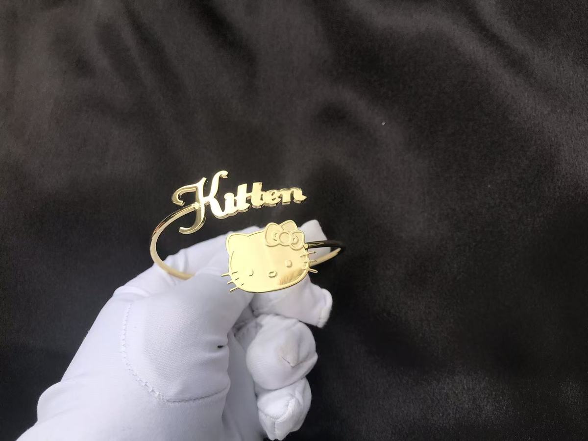 Custom Name HK Gold Bangle