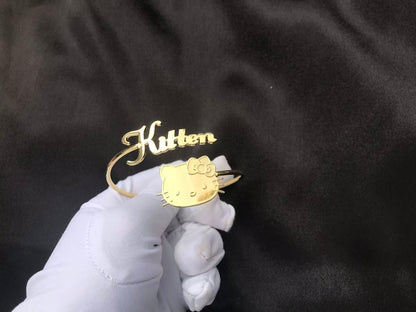 Custom Name HK Gold Bangle