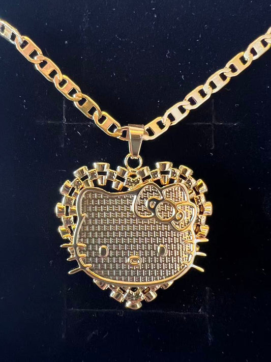 HK Face Rolex Gold Necklace