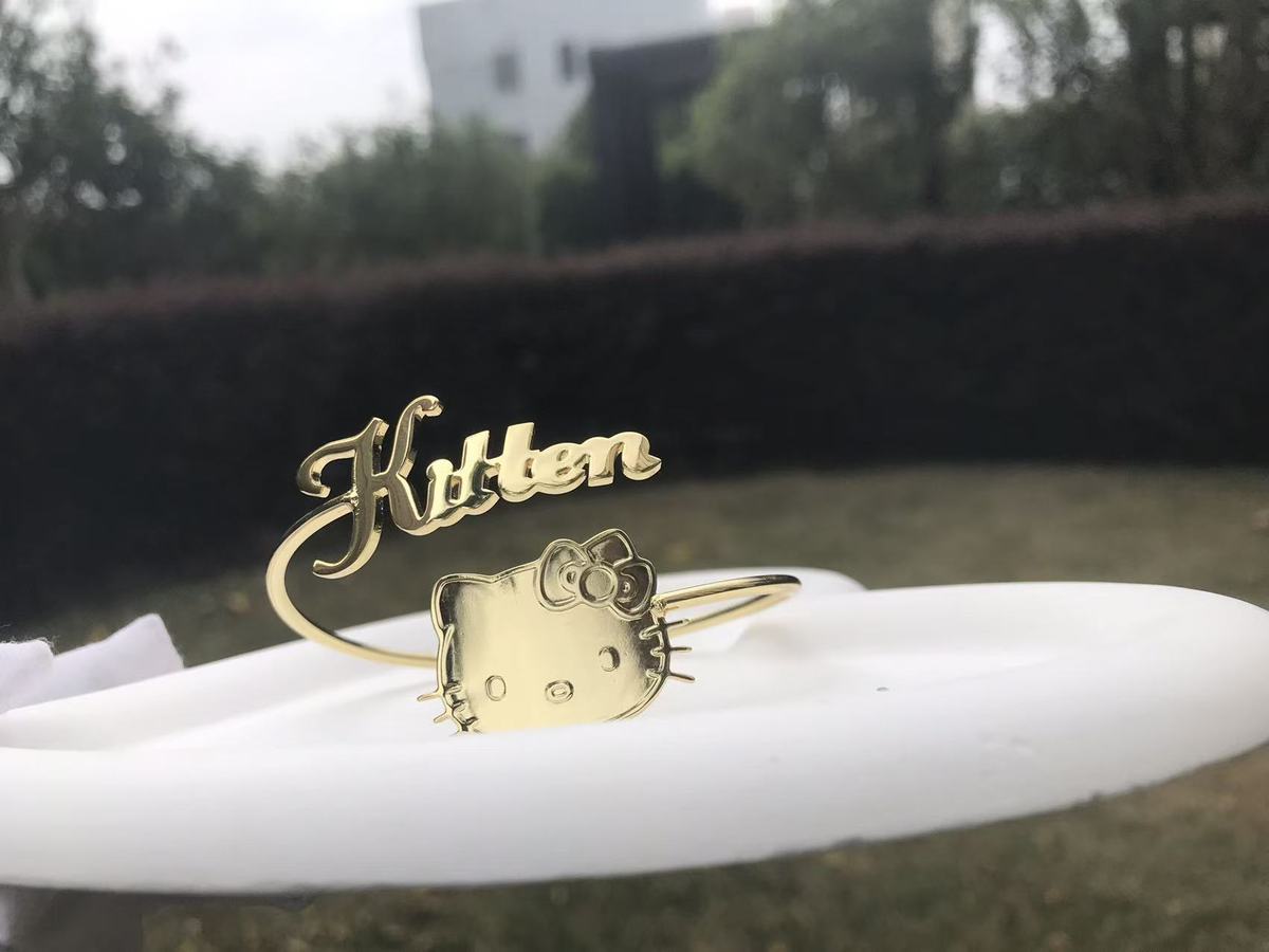 Custom Name HK Gold Bangle