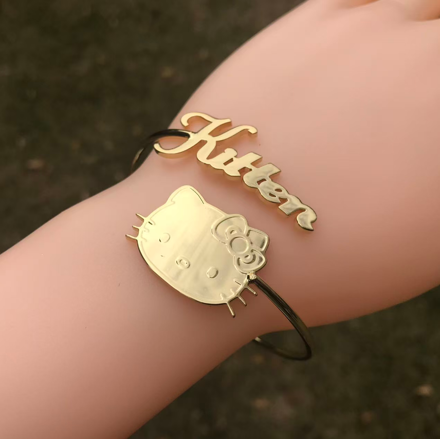 Custom Name HK Gold Bangle